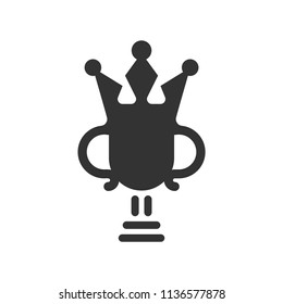 Trophy logo. Champion icon. Award symbol. Vector eps 08.