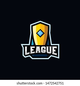 Trophy Logo, Cup Badge Logo Design Vector