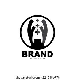 Trophy Logo Design, Award Winner Championship Trophy Vector, Success Brand