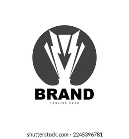 Trophy Logo Design, Award Winner Championship Trophy Vector, Success Brand