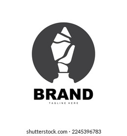 Diseño del logotipo del trofeo, Vector del trofeo del campeonato ganador del premio, marca de éxito