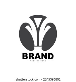 Trophy Logo Design, Award Winner Championship Trophy Vector, Success Brand