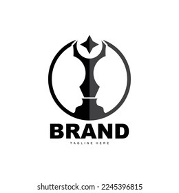 Trophy Logo Design, Award Winner Championship Trophy Vector, Success Brand