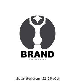 Trophy Logo Design, Award Winner Championship Trophy Vector, Success Brand