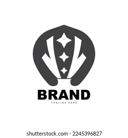 Trophäe Logo-Design, Trophäe-Vektorgrafik der Sieger-Meisterschaft, Erfolgsmarke