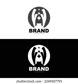 Trophy Logo Design, Award Winner Championship Trophy Vector, Success Brand