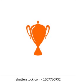 Trophy logo design vector sign
