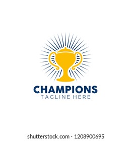 Trophy Logo Design. Trophy Logo Vector Template