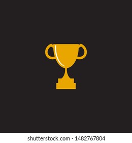 Trophy logo design vector template