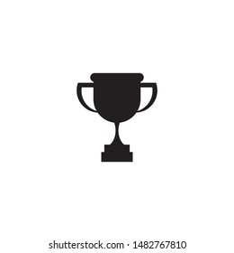 Trophy logo design vector template