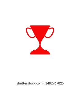 Trophy logo design vector template