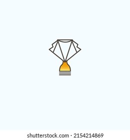 Trophy logo icon design vector 
