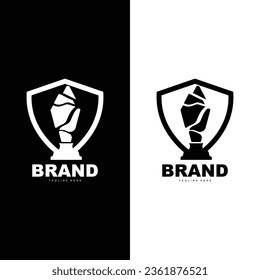 Trophy Logo Illustration Award Winner Template Vector Design