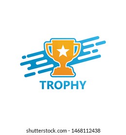 Trophy Logo Template Design Vector, Emblem, Design Concept, Creative Symbol, Icon