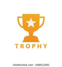 Trophy Logo Template Design Vector, Emblem, Design Concept, Creative Symbol, Icon