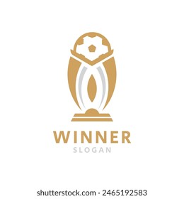 Trophy Logo Vector Design. Trophy Logo Icon for Championship Award.