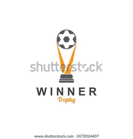 trophy logo vector design  trophy logo for tournament winners and championship awards