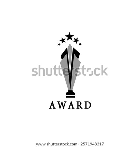 trophy logo vector design trophy logo for tournament winners and championship awards