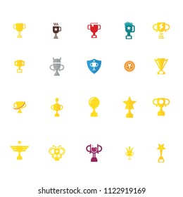 trophy logo. winner icon. champion symbol. vector eps 08