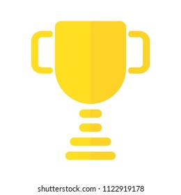 trophy logo. winner icon. champion symbol. vector eps 08