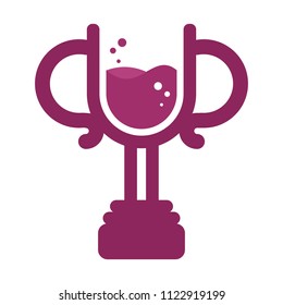trophy logo. winner icon. champion symbol. vector eps 08