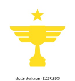 trophy logo. winner icon. champion symbol. vector eps 08