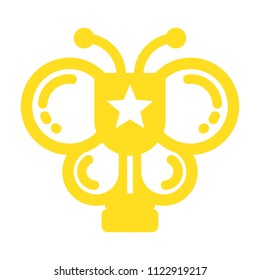 trophy logo. winner icon. champion symbol. vector eps 08