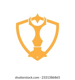 Trophy Logo, Winning Vector For Sports Tournament, Creative And Unique Illustration