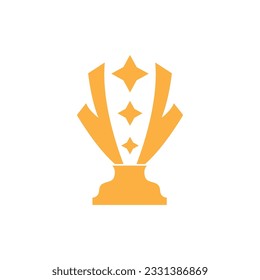 Trophy Logo, Winning Vector For Sports Tournament, Creative And Unique Illustration