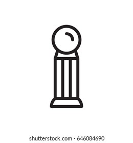Trophy, medal, award icon vector