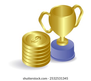 Trofeo con dinero para el ganador del concurso