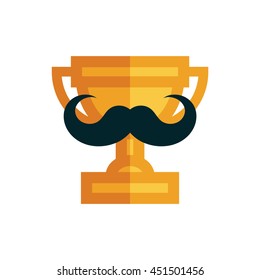 Trophy with Moustache Icon
