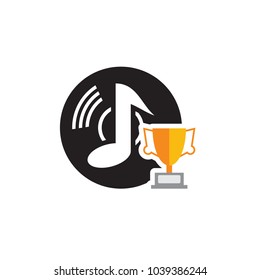 Trophy Music Logo icon Design