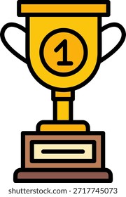 Trofeo Nuevo Vector de diseño de iconos creativos