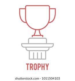 Trophy outline icon