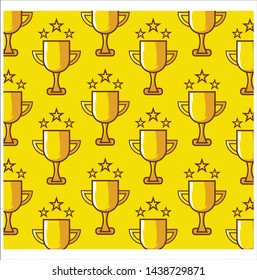 trophy pattern background template - vector design