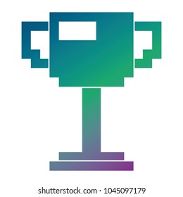 trophy pixelated game award winner
