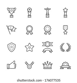 Trophy, Prize and Awards Icons