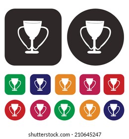 Trophy and prize icons