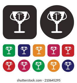Trophy and prize icons