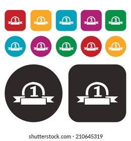 Trophy and prize icons