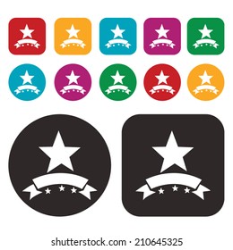 Trophy and prize icons