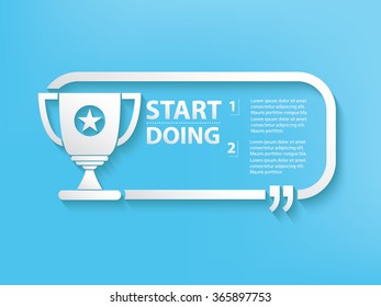 
Trophy Quotation Mark Speech Bubble,design