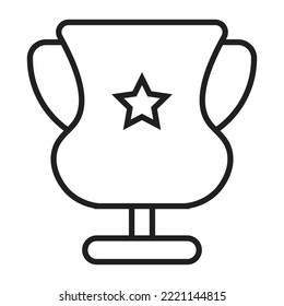 Trophy reward icon, champion icon, winner icon, victory icon vector illustration