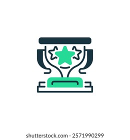 Trophy Reward line icon. Universal creative premium symbol. Vector sign icon logo template. Vector illustration