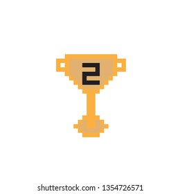 Trophy Second pixel art