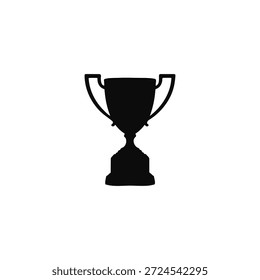 Trophy Silhouette Vektor flache Illustration Design.