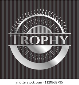 Trophy silvery emblem