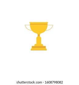 trophy simple clip art vector illustration