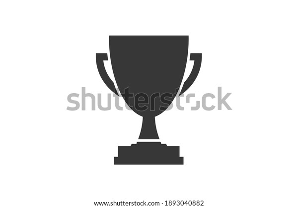 Trophy. Simple icon. Flat style element for\
graphic design. Vector EPS10\
illustration